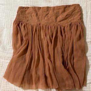 NWT Free People Keep Your Cool Tube Top. Mauve sz S